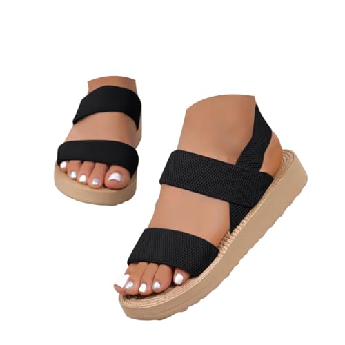 Onsoyours Sandalen Damen Sommer Bequem Flache Offene Schuhe Strandschuhe Breite Füße Sommerschuhe A Schwarz 01 41 EU Onsoyours Sandalen Damen Sommer Bequem Flache Offene Schuhe Strandschuhe Breite Füße Sommerschuhe A Schwarz 01 41 EU von Onsoyours