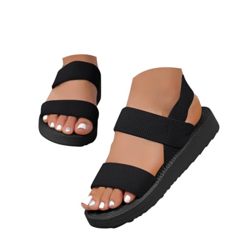 Onsoyours Sandalen Damen Sommer Bequem Flache Offene Schuhe Strandschuhe Breite Füße Sommerschuhe A Schwarz 02 42 EU Onsoyours Sandalen Damen Sommer Bequem Flache Offene Schuhe Strandschuhe Breite Füße Sommerschuhe A Schwarz 02 42 EU von Onsoyours