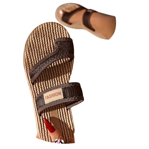 Onsoyours Sandalen Damen Sommer Hallux Valgus Schuhe Mesh Zehentrenner Frauen Bequeme Orthopädische Strandsandalen Slides Sandaletten Pantoletten C Kaffee 42 EU von Onsoyours