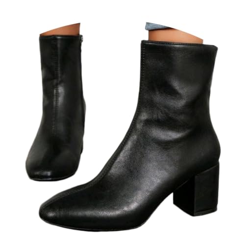 Onsoyours Stiefeletten Damen mit Blockabsatz PU Ankle Boots Stiefel Mit Reißverschluss Kurzstiefel Übergangsstiefel Bootie Elegante Damenstiefel B Schwarz 01 38 EU Onsoyours Stiefeletten Damen mit Blockabsatz PU Ankle Boots Stiefel Mit Reißverschluss Kurzstiefel Übergangsstiefel Bootie Elegante Damenstiefel B Schwarz 01 38 EU von Onsoyours