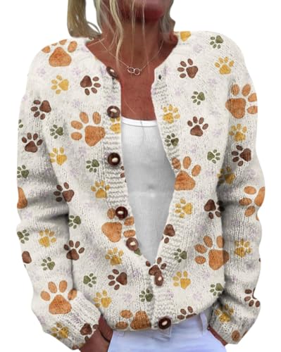 Onsoyours Strickjacke Damen Kurz Strick Blumen Cardigan V-Ausschnitt Knopfleiste Open Front Sweater Elegant Casual Strickmantel für Herbst Winter Frühling A Gelb 05 XXL Onsoyours Strickjacke Damen Kurz Strick Blumen Cardigan V-Ausschnitt Knopfleiste Open Front Sweater Elegant Casual Strickmantel für Herbst Winter Frühling A Gelb 05 XXL von Onsoyours