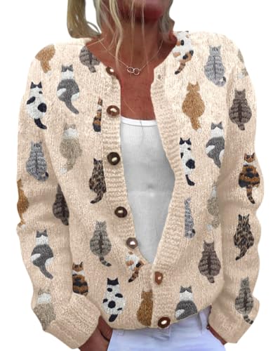 Onsoyours Strickjacke Damen Kurz Strick Blumen Cardigan V-Ausschnitt Knopfleiste Open Front Sweater Elegant Casual Strickmantel für Herbst Winter Frühling A Gelb 06 L Onsoyours Strickjacke Damen Kurz Strick Blumen Cardigan V-Ausschnitt Knopfleiste Open Front Sweater Elegant Casual Strickmantel für Herbst Winter Frühling A Gelb 06 L von Onsoyours
