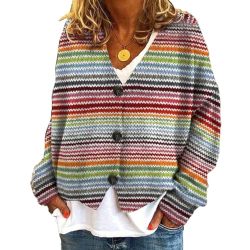 Onsoyours Strickjacke Damen Outerwear V-Ausschnitt Cardigan Elegant Einfarbig Kurz Strickmantel Pullover Herbst Winter Strickpullover Herbst Winter Jacke Mit Knopf C05 Mehrfarbig XXL Onsoyours Strickjacke Damen Outerwear V-Ausschnitt Cardigan Elegant Einfarbig Kurz Strickmantel Pullover Herbst Winter Strickpullover Herbst Winter Jacke Mit Knopf C05 Mehrfarbig XXL von Onsoyours
