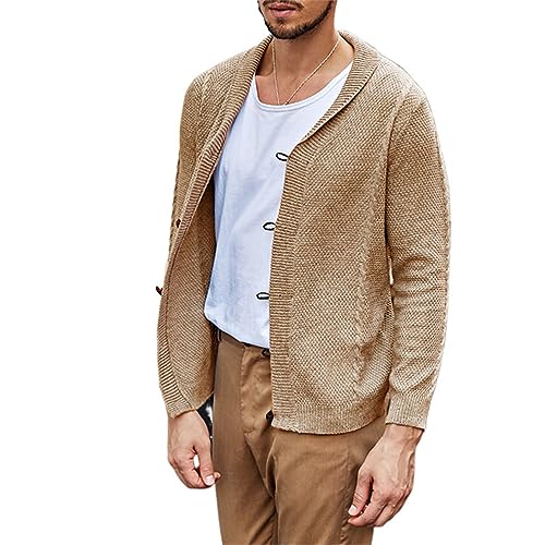 Onsoyours Strickjacke Herren Winter Mit Schalkragen Herren Gestrickt Mantel Jacke Langarm Casual Button Down Gestrickte Cardigan Pullover A Khaki XL Onsoyours Strickjacke Herren Winter Mit Schalkragen Herren Gestrickt Mantel Jacke Langarm Casual Button Down Gestrickte Cardigan Pullover A Khaki XL von Onsoyours