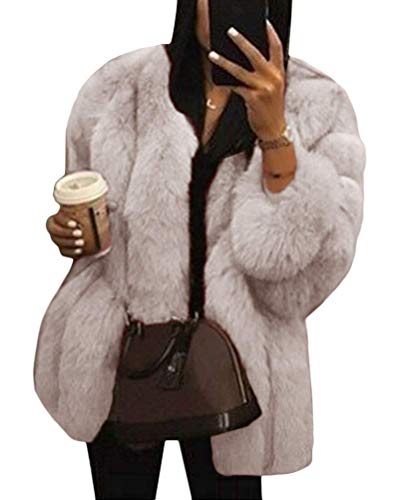Onsoyours Weiße Faux Fake V-Ausschnitt Langarm Dicker Oversize Winter Kunstfell Pelzmantel Felljacke Damen M Onsoyours Weiße Faux Fake V-Ausschnitt Langarm Dicker Oversize Winter Kunstfell Pelzmantel Felljacke Damen M von Onsoyours