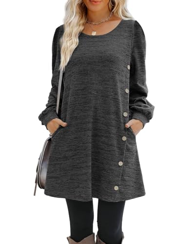 Onsoyours Winterkleid Damen Langarm Minikleid für Damen Weihnachtskleider Langes Tunika Strandkleid Loose Kleid C Schwarz M Onsoyours Winterkleid Damen Langarm Minikleid für Damen Weihnachtskleider Langes Tunika Strandkleid Loose Kleid C Schwarz M von Onsoyours