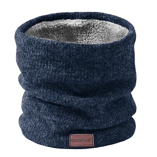 Onvavient Schal Herren Winter, Winter Halsschlauch Ski, Schlauchschal Halstuch Halswärmer Gesichtsschal Fleece Loop Schal Männer Frauen Warm Dick Loopschal Nackenwärmer von Onvavient