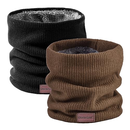 Onvavient Schal Herren Winter, Winter Halsschlauch Ski, Schlauchschal Halstuch Halswärmer Gesichtsschal Fleece Loop Schal Männer Frauen Warm Dick Loopschal Nackenwärmer von Onvavient