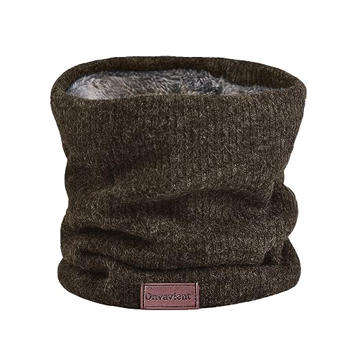 Onvavient Schal Herren Winter, Winter Halsschlauch Ski, Schlauchschal Halstuch Halswärmer Gesichtsschal Fleece Loop Schal Männer Frauen Warm Dick Loopschal Nackenwärmer von Onvavient