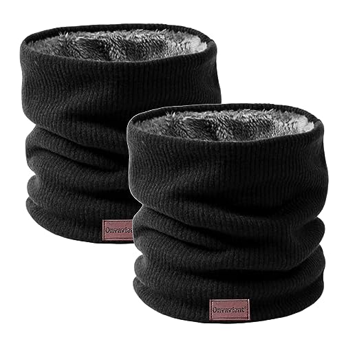 Onvavient Schal Herren Winter, Winter Halsschlauch Ski, Schlauchschal Halstuch Halswärmer Gesichtsschal Fleece Loop Schal Männer Frauen Warm Dick Loopschal Nackenwärmer von Onvavient