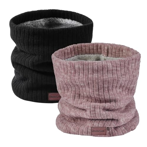 Onvavient Schal Herren Winter, Winter Halsschlauch Ski, Schlauchschal Halstuch Halswärmer Gesichtsschal Fleece Loop Schal Männer Frauen Warm Dick Loopschal Nackenwärmer von Onvavient