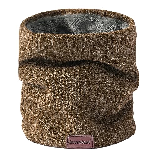 Onvavient Schal Herren Winter, Winter Halsschlauch Ski, Schlauchschal Halstuch Halswärmer Gesichtsschal Fleece Loop Schal Männer Frauen Warm Dick Loopschal Nackenwärmer von Onvavient