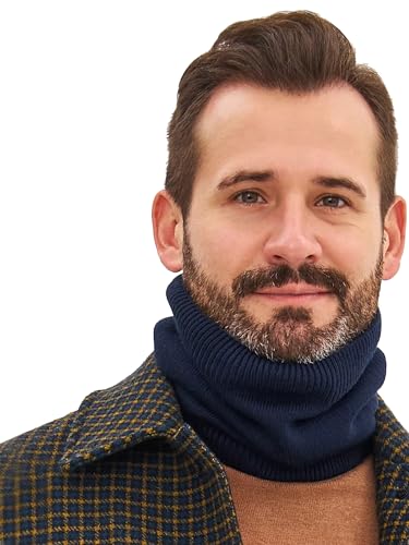 Onvavient Schlauchschal Halswärmer, Schal Halstuch Herren Winter, Dick Fleece Nackenwärmer maske Ski, Gefüttert Weichem Halsschlauch Winddicht Loop Schal für Herren Damen von Onvavient