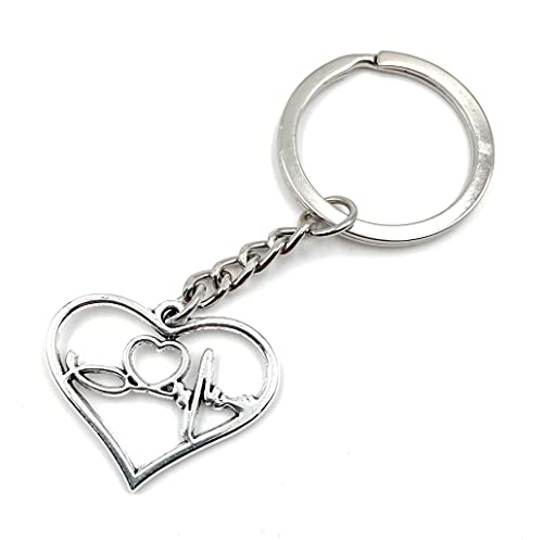 Onwomania Herzschlag Glaube Christ Schlüsselanhänger Metall Glücksbringer in Alu Geschenkbox, ideal zum Verschenken von Onwomania