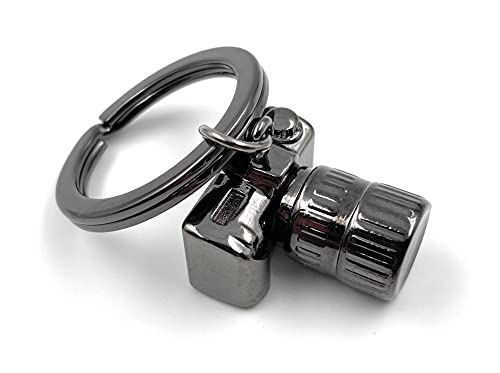 Onwomania Kamera Fotografie Objektiv Glücksbringer Schlüsselanhängerin Alu Geschenkbox, ideal zum Verschenken von Onwomania