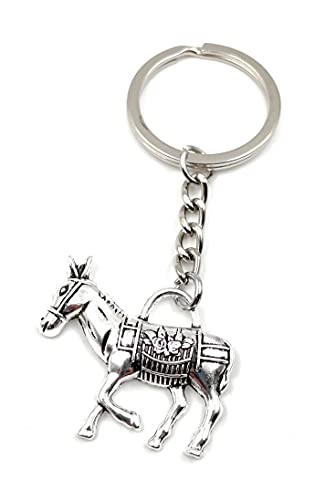 Onwomania - "Last Esel Tier Pferd Schlüsselanhänger - Metall Glücksbringer ideal als Geschenk z.B. für den besten Freund, die beste Freundin, Mama - Für Männer, Frauen & Kinder von Onwomania
