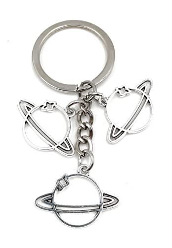 Onwomania Planeten Pluto Saturn Jupiter Metall Schlüsselanhänger, Glücksbringer in Alu Geschenkbox, ideal zum Verschenken Onwomania Planeten Pluto Saturn Jupiter Metall Schlüsselanhänger, Glücksbringer in Alu Geschenkbox, ideal zum Verschenken von Onwomania
