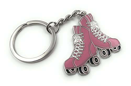 Onwomania Rollschuh Roller Inliner Glücksbringer Schlüsselanhängerin Alu Geschenkbox, ideal zum Verschenken von Onwomania