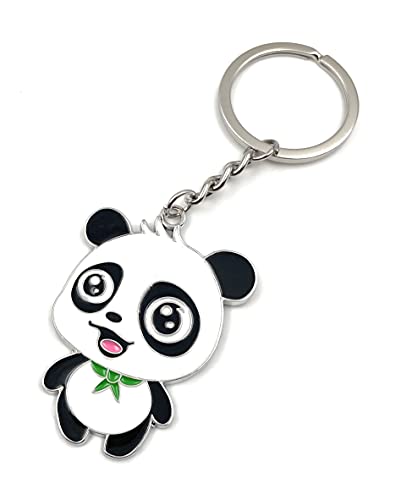 Onwomania - "Panda Bär Kind süß Schlüsselanhänger - Metall Glücksbringer ideal als Geschenk z.B. für den besten Freund, die beste Freundin, Mama - Für Männer, Frauen & Kinder von Onwomania