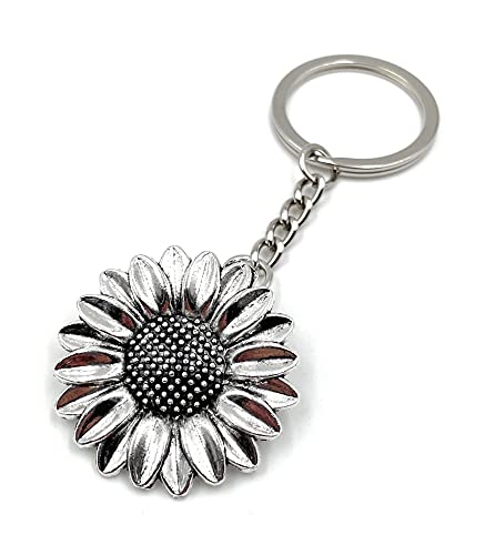 Onwomania Sonnenblume Blüte Pflanze Schlüsselanhänger Metall Glücksbringer in Alu Geschenkbox, ideal zum Verschenken Onwomania Sonnenblume Blüte Pflanze Schlüsselanhänger Metall Glücksbringer in Alu Geschenkbox, ideal zum Verschenken von Onwomania