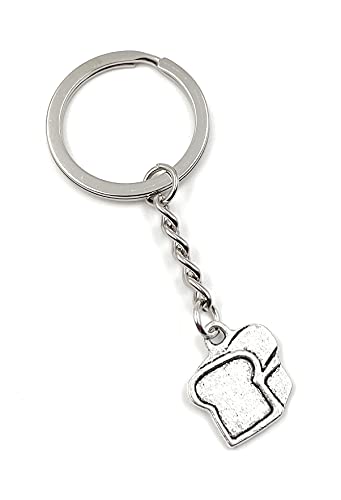 Onwomania - "Toastbrot Toast Brot Schlüsselanhänger - Metall Glücksbringer ideal als Geschenk z.B. für den besten Freund, die beste Freundin, Mama - Für Männer, Frauen & Kinder von Onwomania