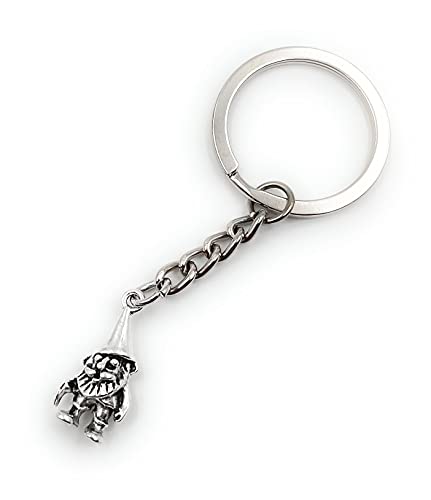 Onwomania Troll Zwerg Fabelwesen Schlüsselanhänger Metall Glücksbringer in Alu Geschenkbox, ideal zum Verschenken von Onwomania