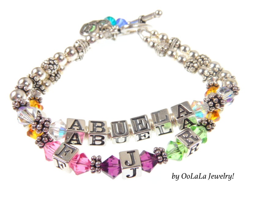 Großmutter Schmuck, Armband, Benutzerdefinierte Name Familien Erbstück von OoLaLaJewelry