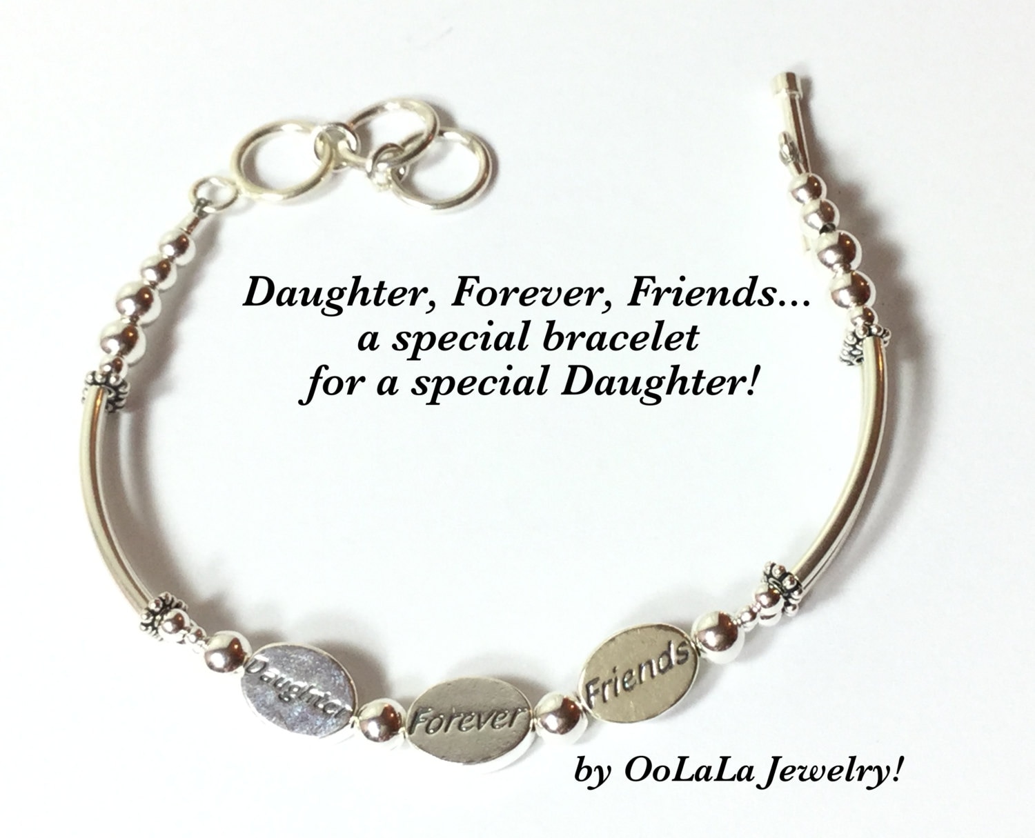 Tochter Fürever Freund Armband, Tochter Schmuck, Geschenk, Personalisierte Armband Freundin Schmuck von OoLaLaJewelry