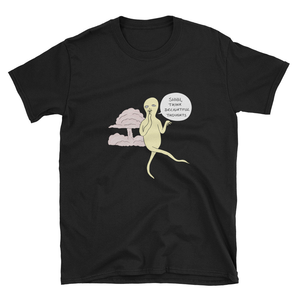 Reizvolle Gedanken | Schwarz Unisex T-Shirt Reizvolle Gedanken | Schwarz Unisex T-Shirt von OogazoidLibrary
