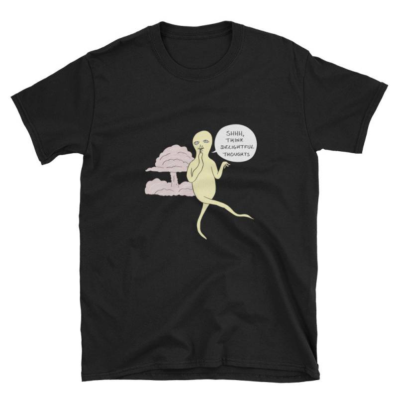 Reizvolle Gedanken | Schwarz Unisex T-Shirt Reizvolle Gedanken | Schwarz Unisex T-Shirt von OogazoidLibrary