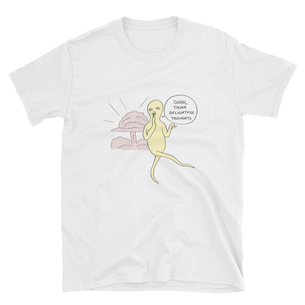 Reizvolle Gedanken | Weiß Unisex T-Shirt Reizvolle Gedanken | Weiß Unisex T-Shirt von OogazoidLibrary