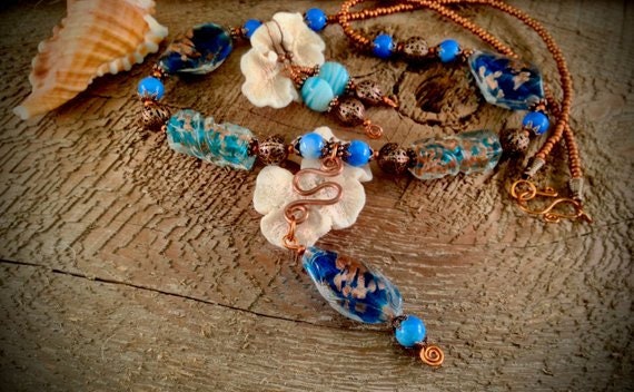 Kupfer Lampwork Set von OohShinyJewelryCo