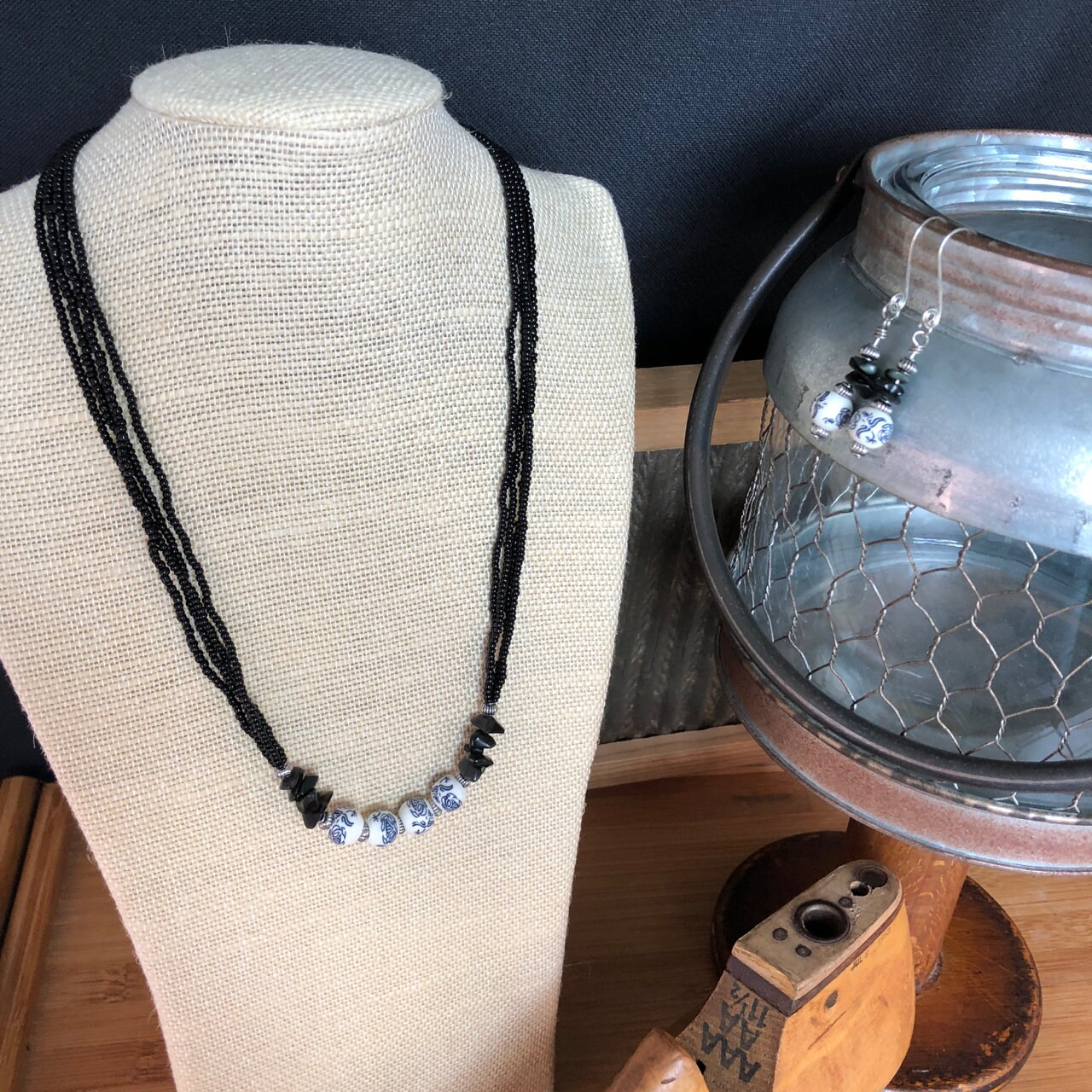 Schwarz-Weiß Set von OohShinyJewelryCo