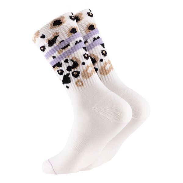 Socken "Ooley Leo allover" aus Biobaumwolle made in Italy von Ooley