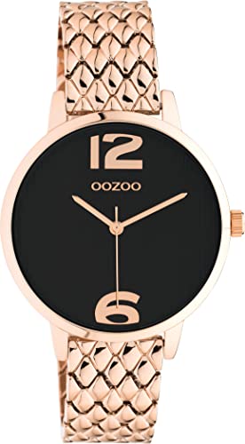 Oozoo Timepieces Damen Uhr - Armbanduhr Damen mit 15mm breites Metallarmband | Hochwertige Uhr für Frauen - Edle Analog Damenuhr in rund C11024 von Oozoo