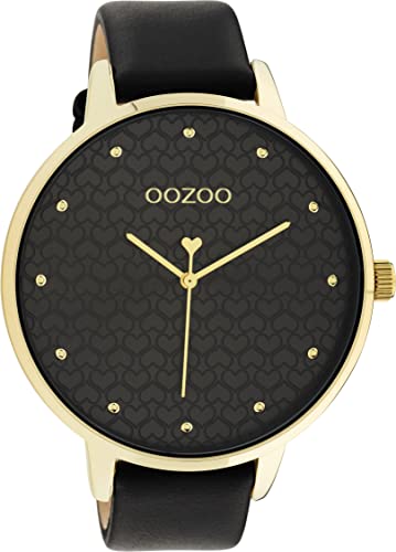 Oozoo Timepieces Damen Uhr - Armbanduhr Damen mit 18mm breites Lederarmband | Hochwertige Uhr für Frauen - Edle Analog Damenuhr in rund C11039 von Oozoo