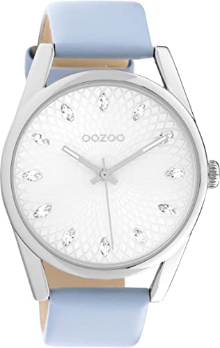 Oozoo Timepieces Damen Uhr - Armbanduhr Damen mit 20mm Lederarmband - Analog Damenuhr in rund C10815 von Oozoo