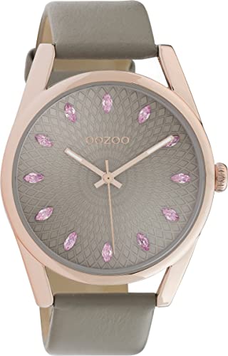 Oozoo Timepieces Damen Uhr - Armbanduhr Damen mit 20mm Lederarmband - Analog Damenuhr in rund C10817 von Oozoo