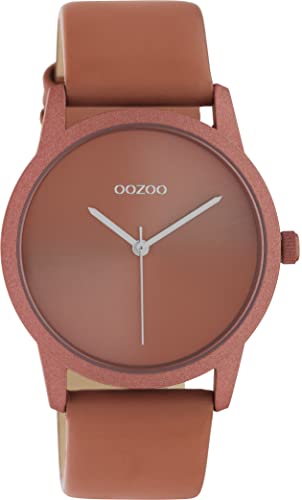 Oozoo Timepieces Damen Uhr - Armbanduhr Damen mit 20mm Lederarmband | Hochwertige Uhr für Frauen - Edle Analog Damenuhr in rund C10947 von Oozoo