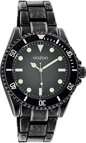 Oozoo Timepieces Herren Uhr - Armbanduhr Herren mit 21mm breites Metallarmband | Hochwertige Uhr für Männer - Edle Analog Herrenuhr in rund C11014 von Oozoo