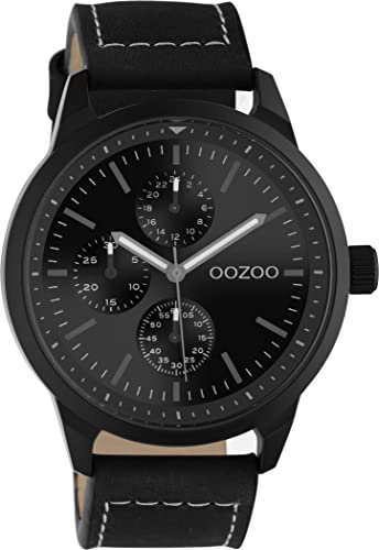 Oozoo Timepieces Herren Uhr - Armbanduhr Herren mit 22mm Lederarmband - Analog Herrenuhr in rund C10909 von Oozoo