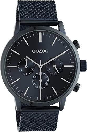 Oozoo Timepieces Herren Uhr - Armbanduhr Herren mit 22mm Mesh Armband - Analog Herrenuhr mit Milanaiseband in rund C10912 von Oozoo