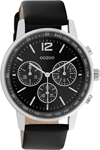 Oozoo Timepieces Herren Uhr - Armbanduhr Herren mit Lederarmband - Analog Herrenuhr in rund C10813 von Oozoo