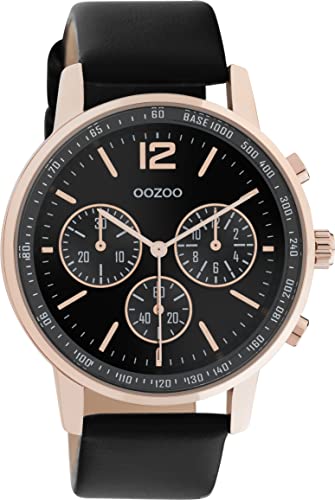 Oozoo Timepieces Herren Uhr - Armbanduhr Herren mit Lederarmband - Analog Herrenuhr in rund C10814 von Oozoo