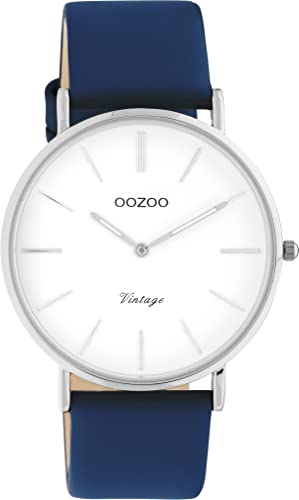 Oozoo Vintage Damen Uhr - Armbanduhr Damen mit 20mm Lederarmband - Analog Damenuhr in rund C20218 von Oozoo