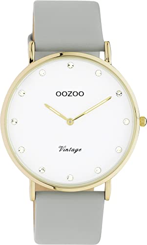 Oozoo Vintage Damen Uhr - Armbanduhr Damen mit 20mm Lederarmband - Analog Damenuhr in rund C20245 von Oozoo