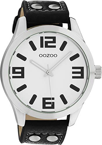 Oozoo Heren/Dames Horloge-C1053 zwart (46mm) von Oozoo