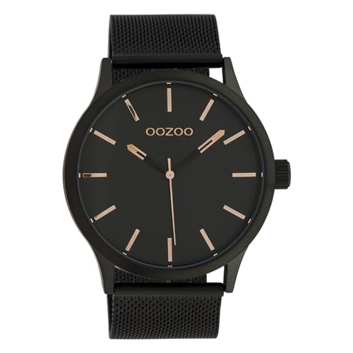 Oozoo Armbanduhr mit Milanaiseband Schwarz 45 mm C10058 von Oozoo