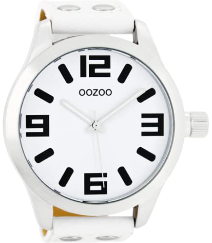 Oozoo Heren/Dames Horloge-C1000 wit (51mm) von Oozoo