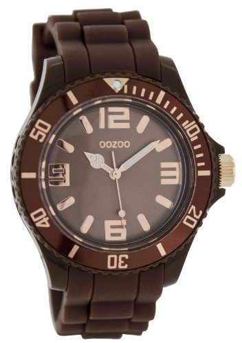 Oozoo C5059 Damen-Armbanduhr, Silikonarmband, Braun von Oozoo